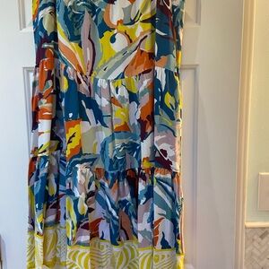 Colorful Abstract Maxi skirt by Soft Surroundings